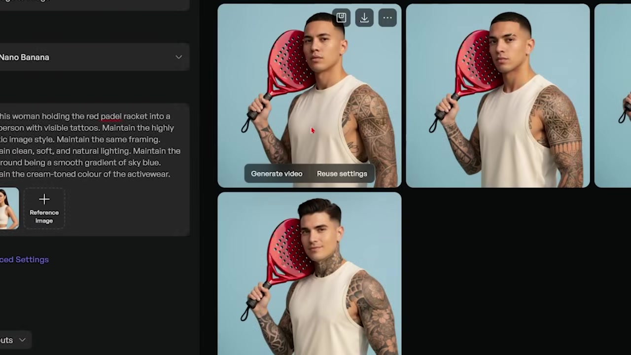 Generating variations to swap genders and styles while maintaining consistency