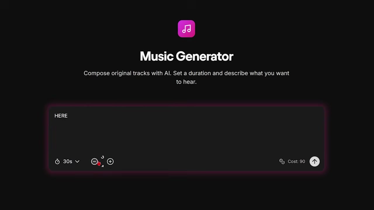 Song Generation Interface in AIVideo