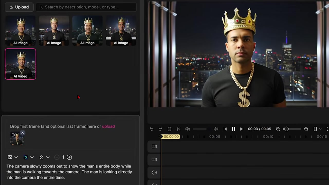 Previewing the Animated AI Influencer Video