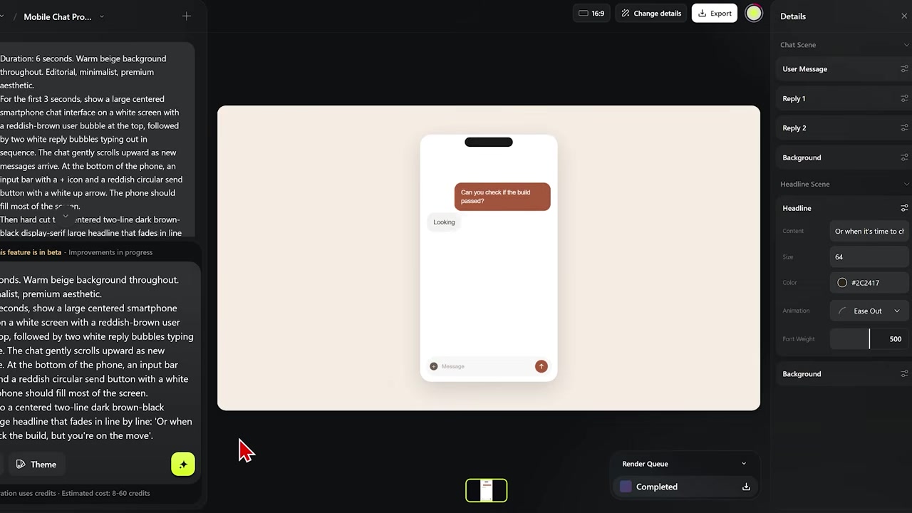 Claude-Style Chat Interface Mockup Result