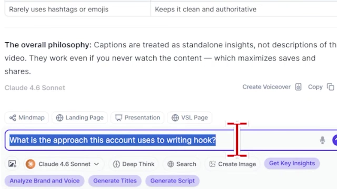 Decoding hook strategies through the AI assistant chat