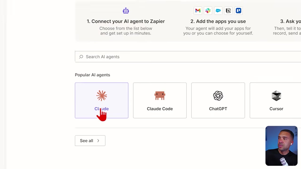 New MCP Server configuration in Zapier