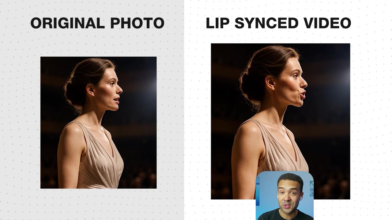 An avatar generated from an extreme side-profile angle displaying accurate lip sync